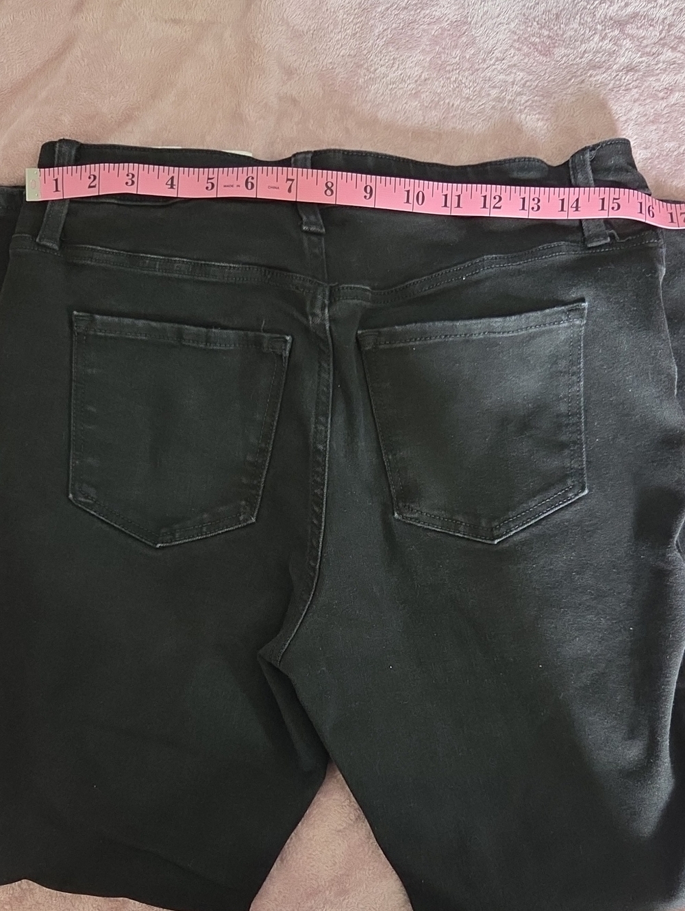 Time and Tru Womens Black Stretch Jeggings with Classic Back Pockets